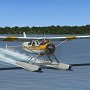 Beaver float plane landing in Calabogie Lake